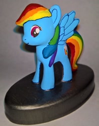 Size: 2777x3520 | Tagged: safe, artist:sternenstaub-pony, derpibooru import, rainbow dash, pegasus, pony, blue coat, clay figure, female, mare, multicolored mane