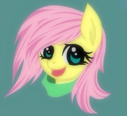 Size: 531x485 | Tagged: safe, artist:galaxyotter77, fluttershy, pegasus, pony, alternate hairstyle, messy mane, smiling, solo