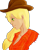 Size: 2000x2500 | Tagged: safe, artist:mysterious44, applejack, human, applejack's hat, blonde hair, clothes, female, humanized, solo