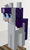 Size: 428x704 | Tagged: safe, rarity, pony, unicorn, female, mare, minecraft, purple mane, solo, white coat, z-fighting