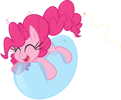 Size: 7231x6000 | Tagged: safe, artist:leadhooves, artist:spier17, pinkie pie, earth pony, pony, absurd resolution, balloon, balloon sitting, riding, solo
