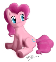 Size: 870x963 | Tagged: safe, artist:dj-black-n-white, pinkie pie, earth pony, pony, female, mare, simple background, solo, white background