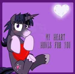 Size: 810x800 | Tagged: safe, artist:advanceddefense, derpibooru import, twilight sparkle, blushing, card, hearts and hooves day, tumblr, twilight unbound, werelight shine