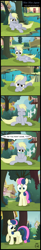 Size: 854x5170 | Tagged: safe, artist:toxic-mario, bon bon, derpy hooves, sweetie drops, pegasus, pony, blank flank, candy, comic, cutie mark, female, fourth wall, hungry, mare, stomach growl