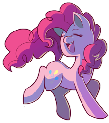 Size: 900x1013 | Tagged: safe, artist:kittehmeow, pinkie pie, earth pony, pony, happy, simple background, solo, transparent background