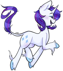 Size: 502x566 | Tagged: safe, artist:soullessteddybear, rarity, classical unicorn, pony, unicorn, leonine tail, simple background, solo, transparent background, unshorn fetlocks