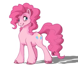 Size: 750x641 | Tagged: safe, artist:turtle-arts, pinkie pie, earth pony, pony, hooves, smiling, solo, unshorn fetlocks