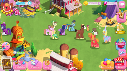 Size: 1280x720 | Tagged: safe, applejack, big macintosh, queen chrysalis, rainbow dash, trouble shoes, twilight sparkle, twilight sparkle (alicorn), alicorn, buffalo, changeling, changeling queen, earth pony, pegasus, pony, gameloft, gameloft shenanigans