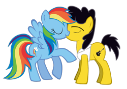 Size: 2571x1801 | Tagged: safe, artist:grapefruitface1, derpibooru import, edit, rainbow dash, pegasus, pony, canon x music, female, kissing, male, music, musician, pleasure, ponified, shipping, simple background, steve lukather, straight, transparent background, vector, vector edit, young steve lukather