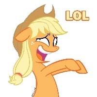 Size: 200x200 | Tagged: safe, applejack, earth pony, pony, lowres, simple background, vector, white background