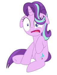 Size: 5980x7810 | Tagged: safe, artist:paganmuffin, starlight glimmer, pony, unicorn, rock solid friendship, absurd resolution, faic, female, floppy ears, mare, open mouth, simple background, solo, transparent background, vector