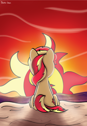 Size: 696x1013 | Tagged: safe, artist:johesy, sunset shimmer, pony, both cutie marks, solo, sunset