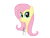 Size: 1600x1200 | Tagged: safe, artist:fragnostic, fluttershy, pegasus, pony, bust, cute, portrait, solo, stare, vector