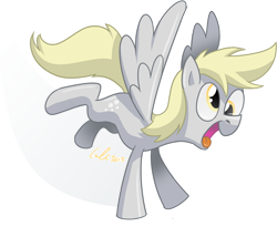 Size: 700x573 | Tagged: safe, artist:crikeydave, derpy hooves, pegasus, pony, female, mare, simple background, solo