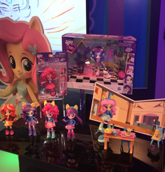 Size: 1024x1068 | Tagged: safe, fluttershy, pinkie pie, rarity, sunset shimmer, twilight sparkle, equestria girls, clothes, doll, equestria girls minis, skirt, sweater, sweatershy, toy, wondercolts