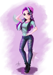 Size: 763x1080 | Tagged: safe, artist:the-park, starlight glimmer, equestria girls, clothes, solo, standing