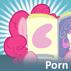 Size: 250x250 | Tagged: safe, pinkie pie, earth pony, pony, magazine, porn, reading, spoilered image joke