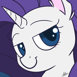 Size: 3200x3200 | Tagged: safe, artist:thezealotnightmare, rarity, pony, unicorn, female, horn, mare, solo, white coat