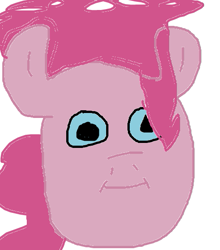 Size: 485x551 | Tagged: artist needed, safe, pinkie pie, earth pony, pony, 1000 hours in ms paint, masterpiece, ms paint, poo brain, stylistic suck