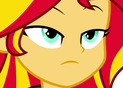 Size: 853x612 | Tagged: safe, sunset shimmer, equestria girls, clothes, female, solo, two toned hair