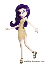 Size: 721x1014 | Tagged: safe, artist:abskiem, rarity, clothes, female, humanized, solo