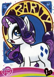 Size: 1280x1814 | Tagged: safe, artist:brenda little, idw, rarity, pony, unicorn, solo, traditional art