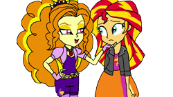 Size: 1920x1081 | Tagged: safe, artist:ktd1993, adagio dazzle, sunset shimmer, equestria girls, .psd available, female, lesbian, shipping, simple background, sunsagio, transparent background