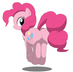 Size: 5000x4888 | Tagged: safe, artist:xniclord789x, pinkie pie, earth pony, pony, absurd resolution, balloonbutt, plot, simple background, solo, transparent background