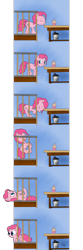 Size: 1200x3600 | Tagged: safe, artist:caumen, pinkie pie, earth pony, pony, comic, cupcake, playpen