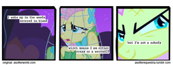 Size: 720x275 | Tagged: safe, artist:limeylassen, fluttershy, pegasus, pony, werewolf, a softer world, gala