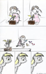 Size: 500x803 | Tagged: safe, artist:el-yeguero, derpy hooves, human, comic, toy