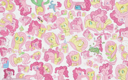 Size: 900x563 | Tagged: safe, artist:speccysy, fluttershy, pinkie pie, earth pony, pegasus, pony, female, flutterpie, lesbian, shipping