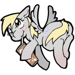 Size: 250x250 | Tagged: safe, derpy hooves, pegasus, pony, female, mare, solo