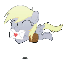 Size: 256x256 | Tagged: safe, artist:alfa995, derpy hooves, animated, bag, cardcaptor sakura, cute, daaaaaaaaaaaw, derpabetes, derpy cardcaptor, derpy doing derpy things, eyes closed, filly, happy, hnnng, letter, mail, mailbag, mailmare, mailpony, mouth hold, running, solo, tf2 spray, trotting, walk cycle, weapons-grade cute