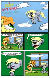 Size: 714x1118 | Tagged: safe, artist:joeywaggoner, carrot top, derpy hooves, golden harvest, pegasus, pony, comic, female, mare