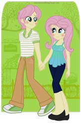 Size: 628x964 | Tagged: safe, artist:jaquelindreamz, butterscotch, fluttershy, equestria girls, blushing, equestria guys, female, flutterscotch, male, rule 63, self ponidox, selfcest, shipping, straight