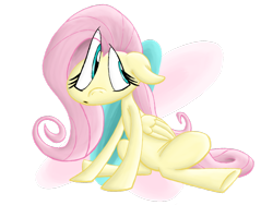 Size: 1032x774 | Tagged: safe, artist:nocturnalmeteor, fluttershy, pegasus, pony, female, mare, solo, worried