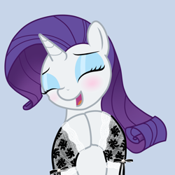 Size: 2000x2000 | Tagged: safe, artist:hudoyjnik, rarity, pony, unicorn, blushing, simple background, solo