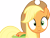 Size: 5000x3831 | Tagged: safe, artist:ponyeffectrus, applejack, earth pony, pony, shocked, simple background, solo, transparent background, vector