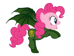 Size: 1200x900 | Tagged: safe, artist:7yashka7, artist:quanno3, pinkie pie, earth pony, pony, clothes, cosplay, costume, cthulhu, simple background, solo, transparent background, vector, xk-class end-of-the-world scenario