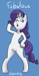 Size: 413x793 | Tagged: safe, artist:draneas, rarity, pony, unicorn, 30 minute art challenge, armpits, bipedal, simple background, solo