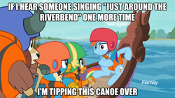 Size: 1280x720 | Tagged: safe, derpibooru import, edit, edited screencap, screencap, gallus, rainbow dash, smolder, yona, pegasus, pony, non-compete clause, disney, pocahontas, song reference