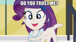 Size: 960x540 | Tagged: safe, screencap, rarity, equestria girls, rainbow rocks, aladdin, hand, image macro, meme, reaching out, solo