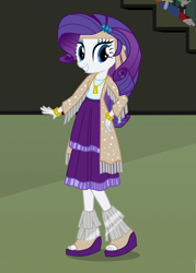 Size: 734x1024 | Tagged: safe, edit, edited screencap, screencap, drama letter, golden hazel, rarity, watermelody, anthro, plantigrade anthro, equestria girls, rainbow rocks, background human, feet, pony face, toes