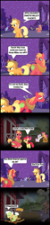 Size: 1047x4678 | Tagged: safe, artist:bronybyexception, apple bloom, applejack, big macintosh, granny smith, scootaloo, sweetie belle, earth pony, pony, zombie, pony creator, beating a dead pony, comic, cutie mark crusaders, male, stallion