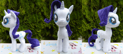 Size: 1280x569 | Tagged: safe, artist:raynaldo, rarity, irl, photo, plushie