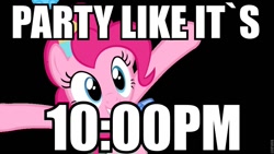 Size: 960x540 | Tagged: safe, pinkie pie, earth pony, pony, image macro, meme, solo, twitch plays pokémon