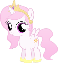 Size: 1280x1374 | Tagged: safe, princess celestia, alicorn, pony, :), cewestia, cute, cutelestia, filly, simple background, solo, transparent background, vector