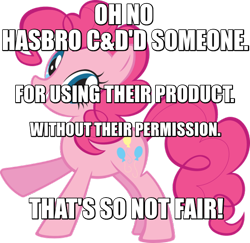 Size: 600x583 | Tagged: safe, pinkie pie, earth pony, pony, background pony strikes again, drama, jontron thread, obligatory pony, op is a cuck, op is trying to start shit, solo