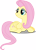 Size: 6000x8326 | Tagged: safe, artist:mactavish1996, fluttershy, pegasus, pony, .svg available, absurd resolution, looking back, prone, simple background, smiling, solo, transparent background, vector